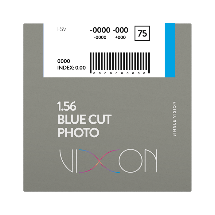 Vixon 1.56 Bluecut Photo Gray FSV 65 (AR BLUE)