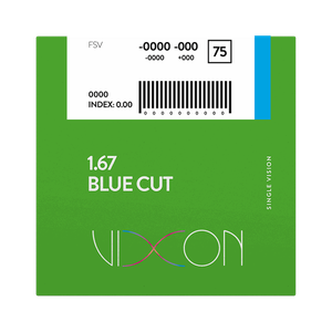 Vixon 1.67 Bluecut FSV ASPH 75/70 (SAR BLUE) Low Reflection Extended Range